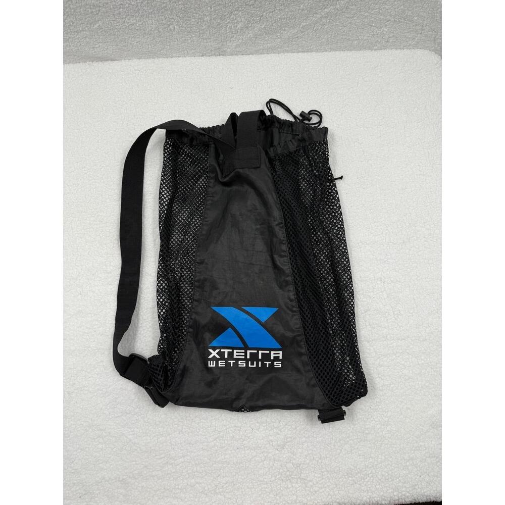 Xterra Wetsuits Black And Blue Drawstring‎ Closure Mesh Sides Adjustable Bag